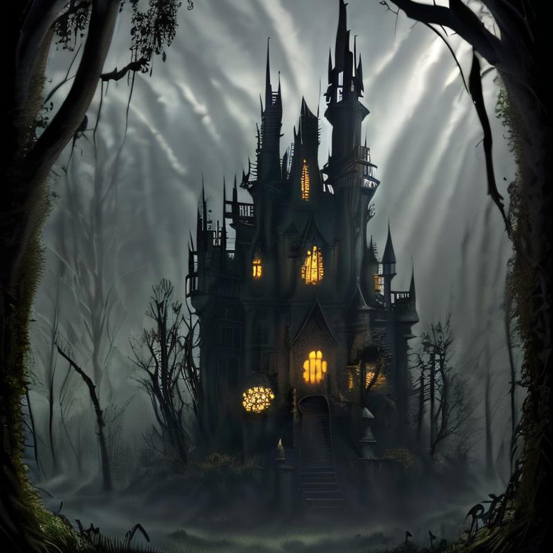 00117-510283619-masterpiece, intricate photo, swampy pumpkin surrounding, haunted house in a bottle, magic enchanted  forest , halloween, lighti.jpg